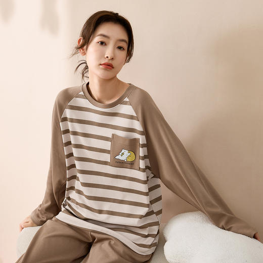 康妮雅女士长袖长裤套头套装 商品图4