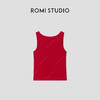 ROMI STUDIO“简约复古”高弹罗纹轻薄柔顺U领修身背心 RWCRSM2725 商品缩略图1