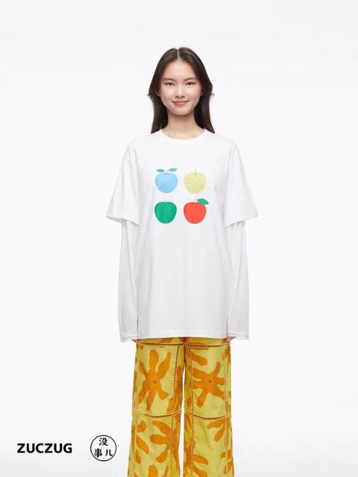 2楼素然拼接针织布长袖T恤吊牌价695 商品图0