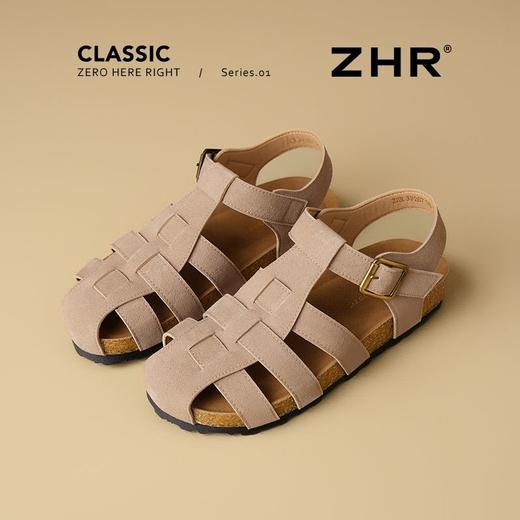 ZHR则则平底镂空透气罗马凉鞋女夏季新款复古外出凉拖编织猪笼鞋 商品图5