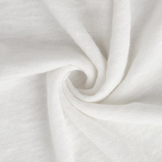 ROMI STUDIO 桑蚕丝亚麻棉混纺Polo领轻薄宽松短袖T恤 RWCRSG3755 商品图3