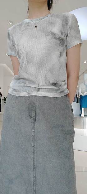 580174牛仔套裙上衣