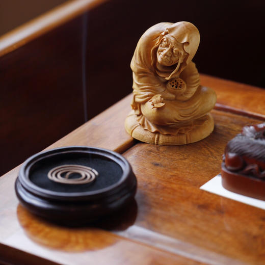 【青山特惠】黄杨木【长眉罗汉】香炉 摆件 整木雕成，b13 商品图7