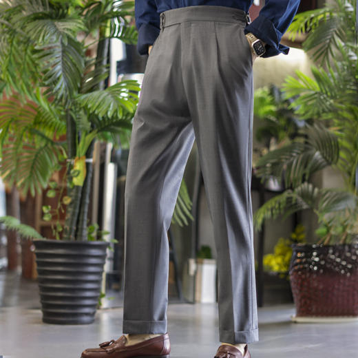 新款夏季男士羊毛/混纺时尚意式西裤  多色可选 商品图0