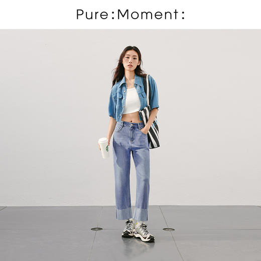 【商场同款】麦檬短款牛仔小外套4F5110842 商品图1