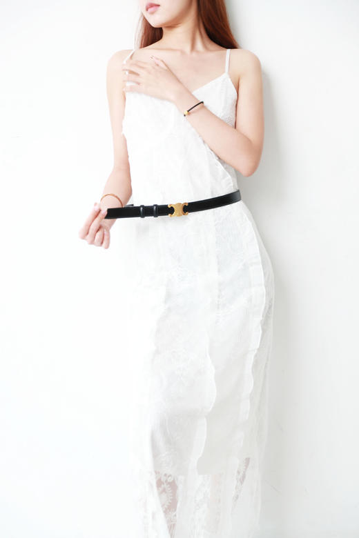 浓烈且充满小心机，牛皮腰带礼盒。法式复古鎏金古铜皮带C062566 商品图0