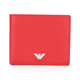 8055180718773 EMPORIO ARMANI 【牛剖层移膜革】男式时尚简约多卡位小巧鹰标logo便捷短款钱包