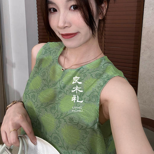 【部分现货】良木礼印花无袖小衫（2650） 商品图1