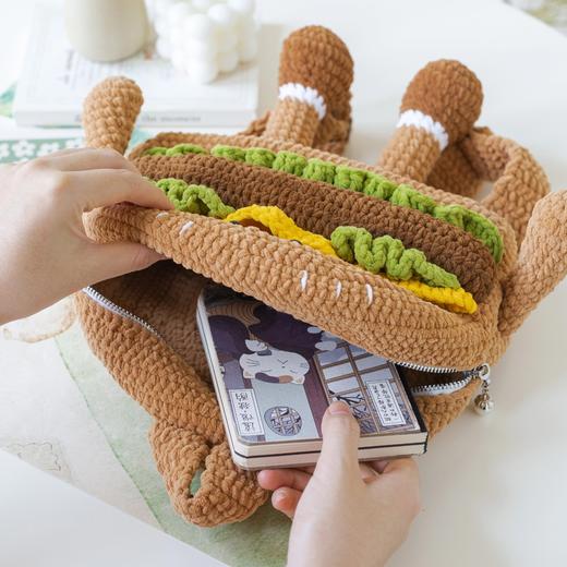 苏苏姐家汉堡萌趣包手工diy编织钩针双肩包毛线团自制材料包 商品图1
