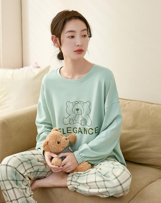 康妮雅女士长袖长裤套头套装 商品图6