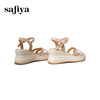 Safiya/索菲娅2025夏季时尚水钻坡跟厚底增高百搭休闲凉鞋SFD2115413 商品缩略图3