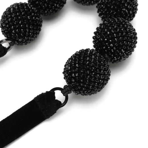 8055187801959 EMPORIO ARMANI 【轻奢高级】女式欧美夸张大颗珠子细闪系带短项链锁骨链项链 商品图2