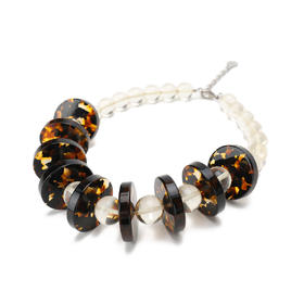 8050232872298 EMPORIO ARMANI 复古禅意金沙琉璃不规则古法宫廷项链