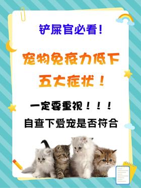 铲屎官必看！宠物免疫力低下的5大症状！