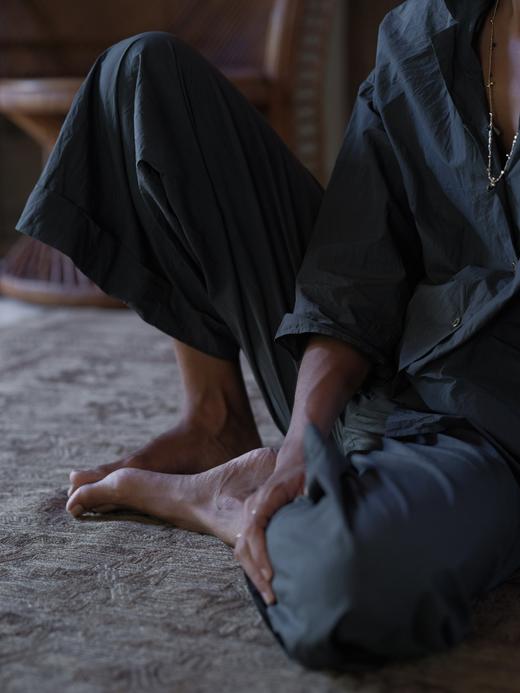 Jai  杏红色/松柏绿瘦版池塘裤 商品图10