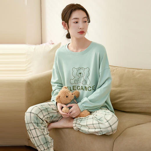 康妮雅女士长袖长裤套头套装 商品图5