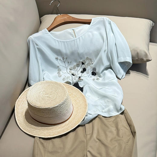 【预售7天】良木礼真丝小衫（1382） 商品图1