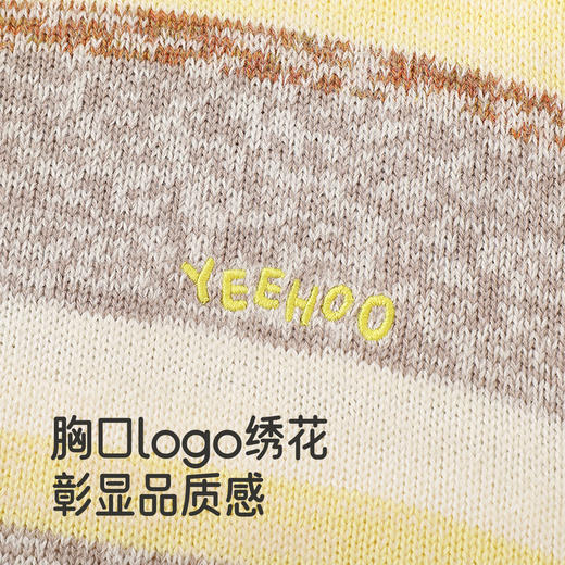 英氏儿童毛衣套头衫男童长袖保暖毛衣秋冬百搭中大童POLO针织衫 商品图3