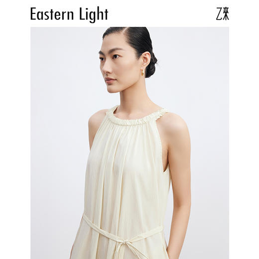 Eastern Light/乙来 简约碎褶系带连衣裙 商品图5
