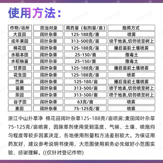 40%扑草净阔叶杂草专用除草剂大豆水稻花生果园专用除阔叶草除草剂 商品图5