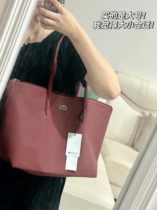 青岛订单！！ 四色发售！！ 随便出入专柜  Lacoste/法国鳄鱼女包时尚百搭肩背包购物袋单肩包托特包手提 鳄鱼托特包 商品图4
