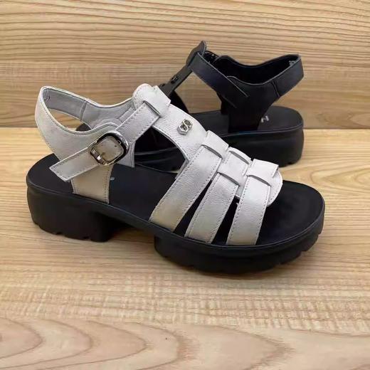 豪行2024年夏季新品时尚休闲低跟简约百搭女凉鞋24203502 商品图4