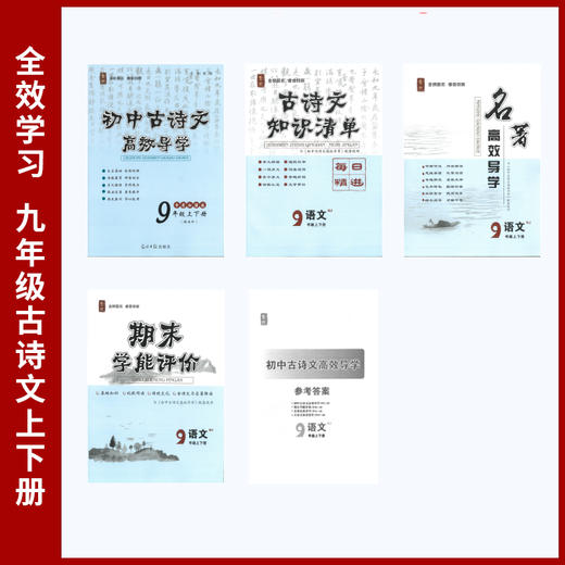 新版 全效学习 数学 科学 英语 古诗文 九年级 商品图3