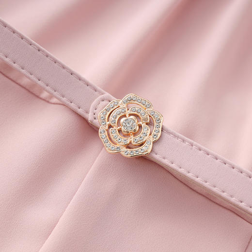 「高货wl」全新升级【铂金会员330/天猫439/差价109】(04308)洛诗琳法式气质女人味连衣裙2025夏季显瘦收腰减龄长裙女 商品图2