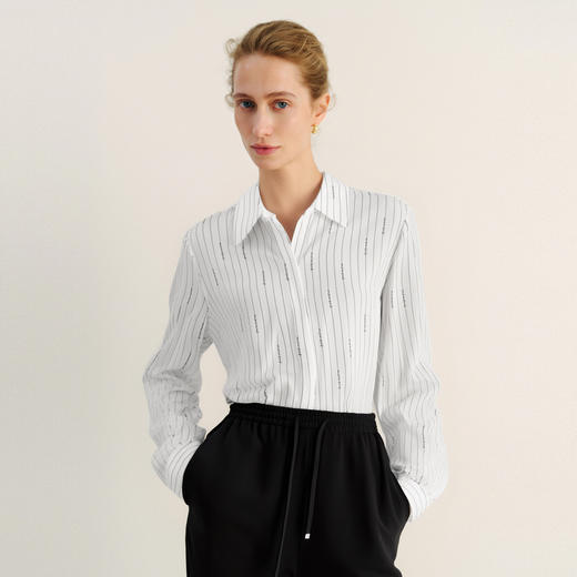 【商场同款】麦檬时尚真丝减龄衬衫5F2121131 商品图0