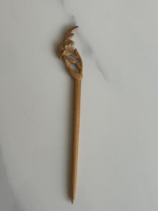 【陌上桃木系列--桃木发簪】纯桃木制作，满满寓意，全束发，半束发皆可承载着极其丰富的文化内涵和象征意义 商品图6