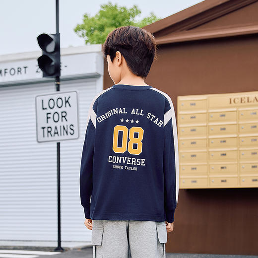CONVERSE 秋 大童小童 儿童童装T恤 CNVN-LS-J038 商品图2