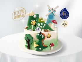 礼品卡【恐龙世界】8英寸冰淇淋生日蛋糕