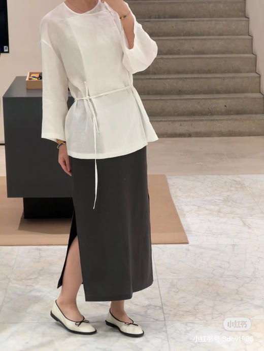 625-3 独家圆正 小禾 苎麻中式衬衫 阔腿裤 167/134腰围77穿38码 商品图9