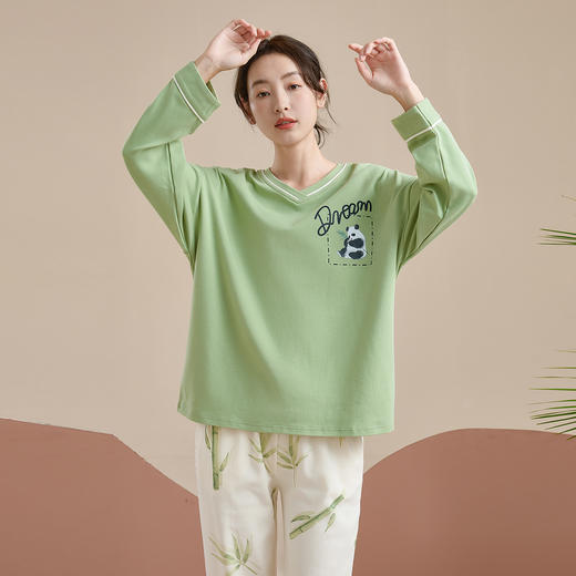 康妮雅女士长袖长裤套头套装 商品图5