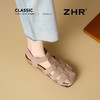 ZHR则则平底镂空透气罗马凉鞋女夏季新款复古外出凉拖编织猪笼鞋 商品缩略图4