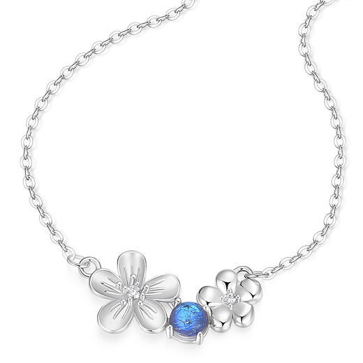 卡蒂罗/KADER 樱花魔法项链 🔮 绚烂樱花浪漫春日梦幻吸睛可调节锁骨链 幻彩琉璃优雅灵动轻奢时尚简约款拼接链 商品图1