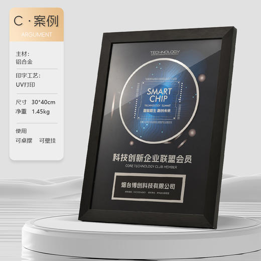 高档科技芯片奖牌订制金属授权牌定制定做电商唱歌比赛荣誉纪念 商品图7