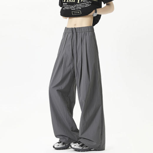 【YW】无忧购休闲裤男冰丝裤子夏季新款宽松直筒百搭阔腿裤速干透气333（截单后3-5天发货） 商品图4