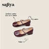 Safiya/索菲娅2025法式浅口一字带闪钻气质百搭甜美玛丽珍鞋SFD3111411 商品缩略图0