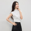 【专属特价】熙世界半高领连肩袖T恤女夏2025新款小个子气质修身显瘦打底上衣 商品缩略图4