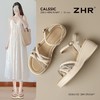 ZHR时尚水钻坡跟凉鞋2025新款夏季洋气ins高级爆款增高厚底凉鞋女 商品缩略图0