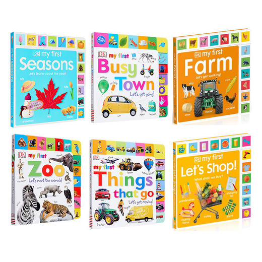 预售 【中商原版】My First系列 DK启蒙6册 儿童低幼亲子启蒙绘本 早教幼教认知读物 纸板书 英文原版 0-5岁 商品图0