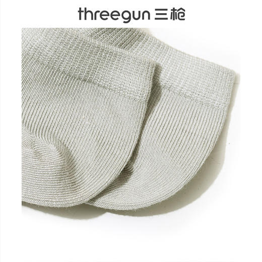 Threegun三枪 桑蚕丝混纺男船袜(1双装)-91337Z031 商品图10