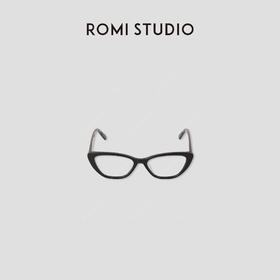 ROMI STUDIO 超轻玳瑁色黑色复古猫眼板材镜框眼镜 RWCLP34810