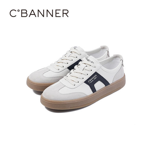 千百度秋季百搭德训鞋舒适低跟强韧橡胶底男鞋A25419261 商品图4