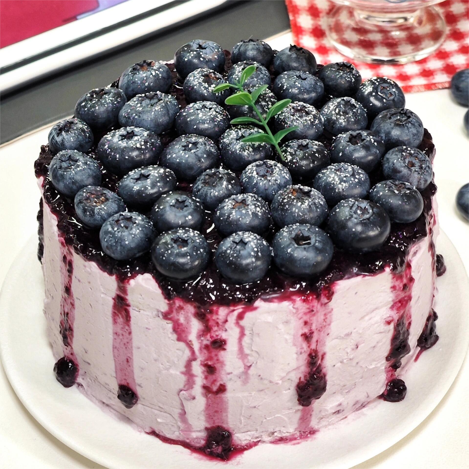 烤爱·爆炸蓝莓·超多水果蛋糕·蓝莓椰奶·聚会生日节日【仅限深圳同城配送】