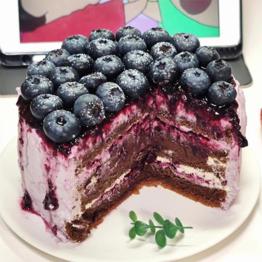 烤爱·爆炸蓝莓·超多水果蛋糕·蓝莓椰奶·聚会生日节日【仅限深圳同城配送】 商品图3