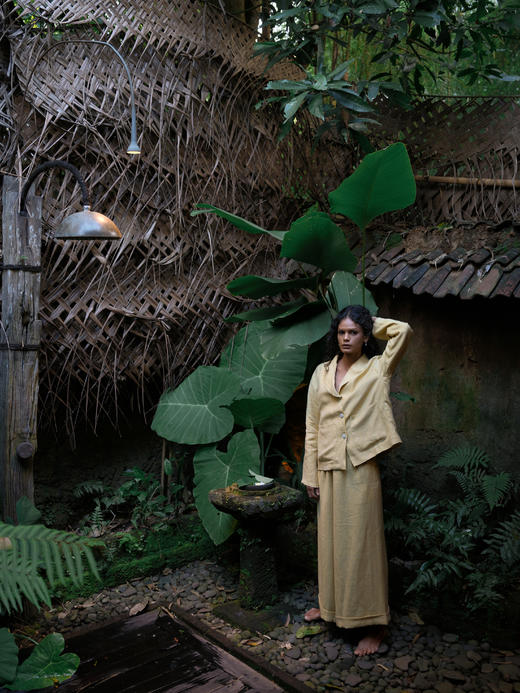 Jai  浅黄色Sue京都色织亚麻外套 商品图8