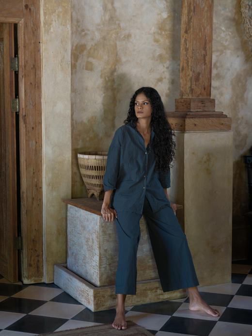 Jai  杏红色/松柏绿瘦版池塘裤 商品图12