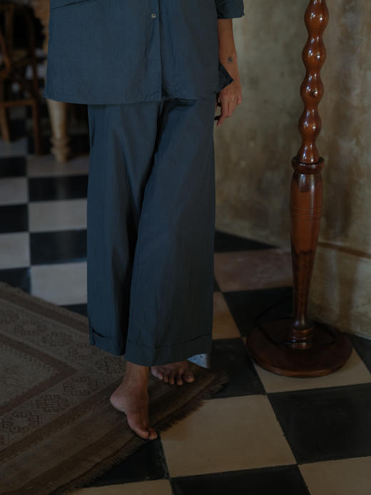 Jai  杏红色/松柏绿瘦版池塘裤 商品图11